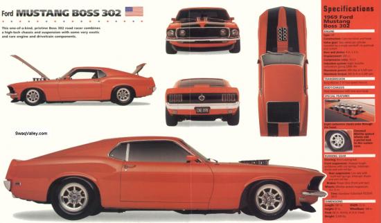 mustang 302 boss 1969